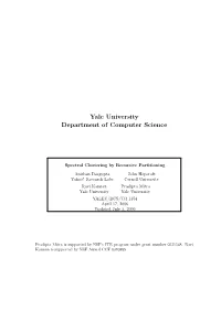 Yale University Department of Computer Science