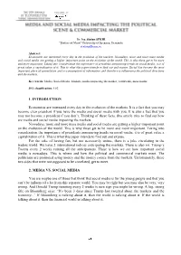 1. INTRODUCTION Economists Are Interested Every Day in The