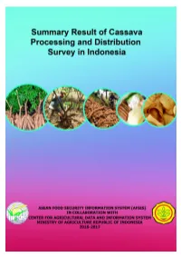 Cassava Processing and Distribution Survey in Indonesia