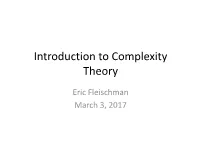 Introduction to Complexity Theory