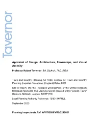 Appraisal of Design, Architecture, Townscape, and Visual Amenity