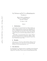 Arxiv:1705.08730V1 [Cs.DL] 24 May 2017 Addition, We Show That There Are Patterns of Reuse That Have Previously Been Shown to Be Associated with Percolation Errors