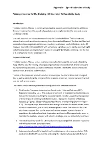 Dudding Hill Line: Brief for Feasibility Study