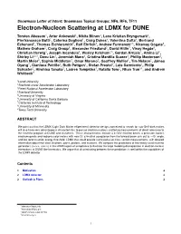 Electron-Nucleon Scattering at LDMX for DUNE