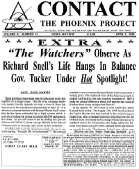 Observe As Richard Snell's Life Hangs in Balance—Gov. Tucker