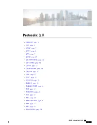 Protocols: Q, R