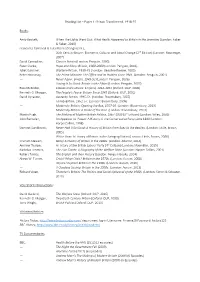 Reading List for History – Britain