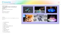 Tangible User Interface (TUI) - I Digital Data and Information by Prof