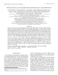 THE MASS of KOI-94D and a RELATION for PLANET RADIUS, MASS, and INCIDENT FLUX∗