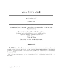 VMD User's Guide