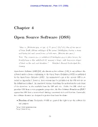 Chapter 4 Open Source Software (OSS)