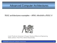 PAP Advanced Computer Architectures 1 ARM Architecture - Registers