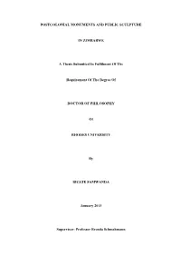 Postcolonial Monuments and Public Sculpture In