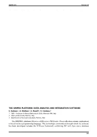 The Siripro Platform: Data Analysis and Integration Software E