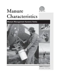 Manure Characteristics
