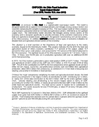 OHFOOD: an Ohio Food Industries Input-Output Model (Year 2010, Version 13.0, June 2012)
