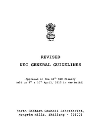 Revised Nec General Guidelines