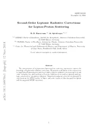 Second-Order Leptonic Radiative Corrections for Lepton-Proton Scattering