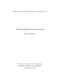 Textile Architecture Informed by Wind