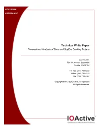 Zeus Spyeye Banking Trojan Analysis