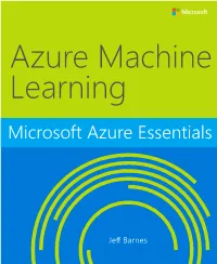 Microsoft Azure Essentials Azure Machine Learning