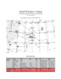 Taurus a Monthly Beginners Guide to the Night Sky by Tom Trusock