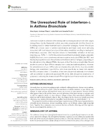 The Unresolved Role of Interferon-Λ in Asthma Bronchiale