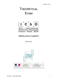 Theoretical Problem Icho 2019