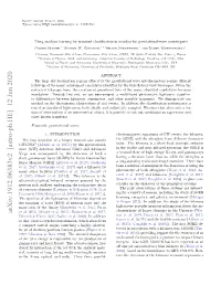 Using Machine Learning for Transient Classification in Searches For
