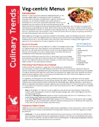 Veg-‐Centric Menus