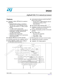 Zigbee 802.15.4 Network Processor