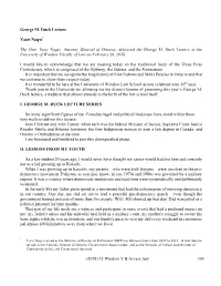 (2018) 35 Windsor Y B Access Just 304 George M. Duck Lecture Yasir