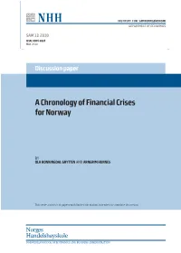 A Chronology of Financial Crises for Norway