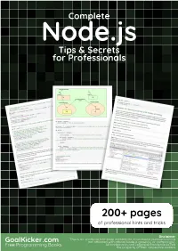 Complete Node.Js Secrets & Tips for Professionals