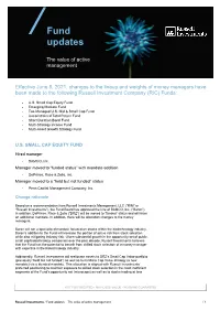 Memo Manager Changes Effective: June 8, 2021