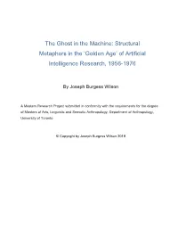 Structural Metaphors in the ‘Golden Age’ of Artificial Intelligence Research, 1956-1976