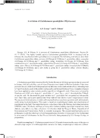 A Revision of Calothamnus Quadrifidus (Myrtaceae) 57