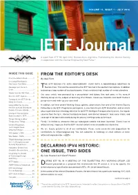 Declaring Ipv4 Historic: One Issue, Two Sides