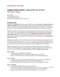 MAKING COMPLEX SIMPLE: Adapting RPO's for All Levels