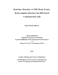 Real-Time Detection of P300 Brain Events: Brain-Computer Interfaces for EEG-Based Communication Aids