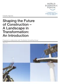 Shaping the Future of Construction – a Landscape in Transformation: an Introduction