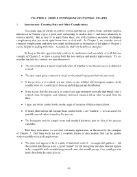 CHAPTER 3: SIMPLE EXTENSIONS of CONTROL CHARTS 1. Introduction