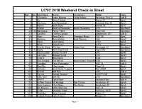 LCYC 2018 Weekend Check-In Sheet