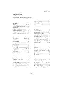 Persons' Index