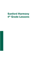 Sanford Harmony Program 4Th Grade Lessons