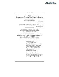 Brief of Respondent for Fisher V. University of Texas at Austin; 11-345