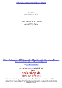 Informatikforschung in Deutschland
