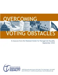 Overcoming Voting Obstacles