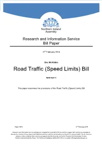 Speed Limits) Bill