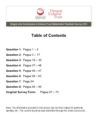 Table of Contents